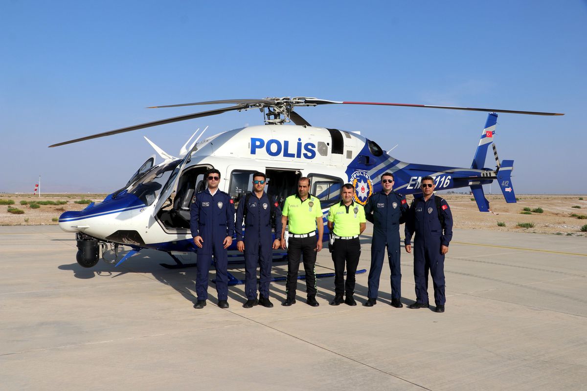 Hatay\'da helikopter destekli trafik denetimi yapıldı
