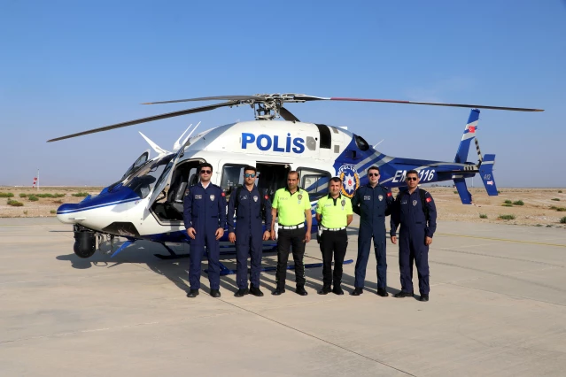 Hatay'da helikopter destekli trafik denetimi yapıldı