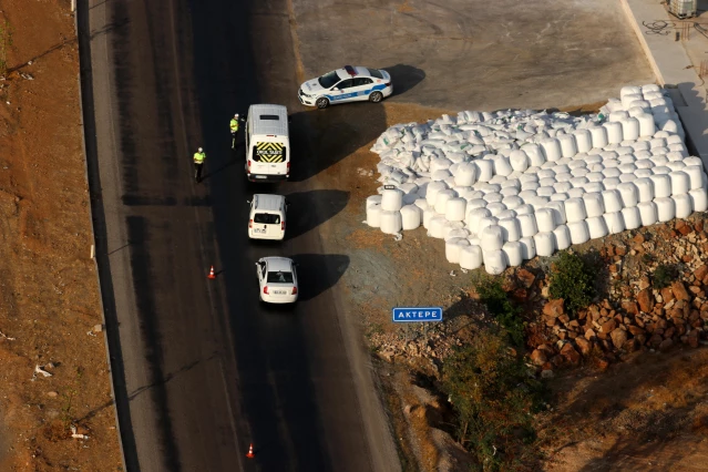 Hatay'da helikopter destekli trafik denetimi yapıldı