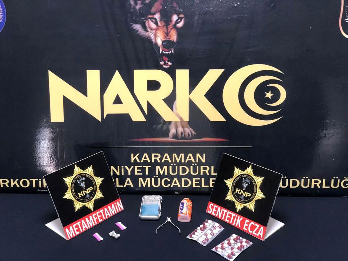 Karaman\'da uyuşturucu ticareti yapan şüpheli tutuklandı