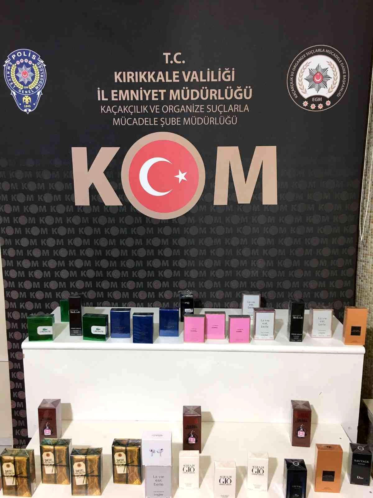 Kırıkkale\'de kaçak parfüm operasyonu: 1 gözaltı
