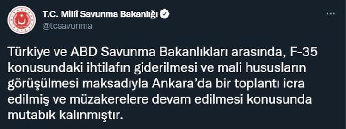 MSB\'den \'F-35\' açıklaması