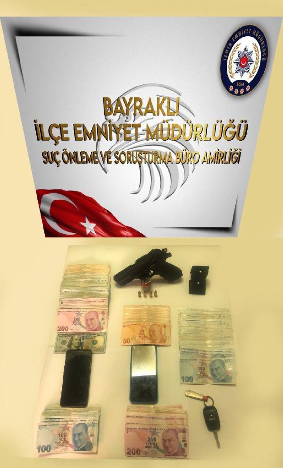 Otomobil almak için Balıkesir\'den İzmir\'e gelen iki kişinin 75 bin TL\'sini gasbettiler