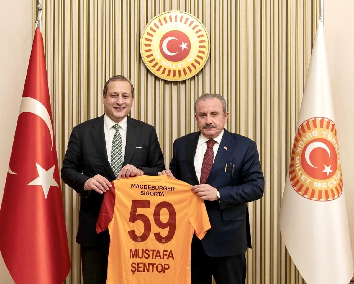 TBMM Başkanı Şentop, Galatasaray Kulübü Başkanı Elmas ile yöneticileri kabul etti