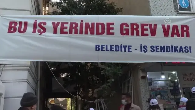 Bakırköy Belediyesi işçilerinin başlattığı grev devam ediyor