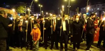 Çankırı'da binler Cumhuriyet için yürüdü