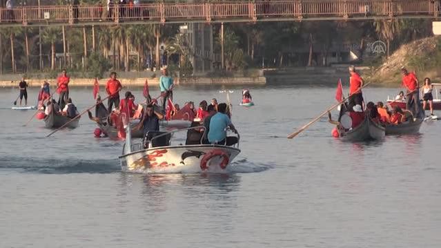 Cumhuriyet Bayramı kapsamında su korteji yapıldı