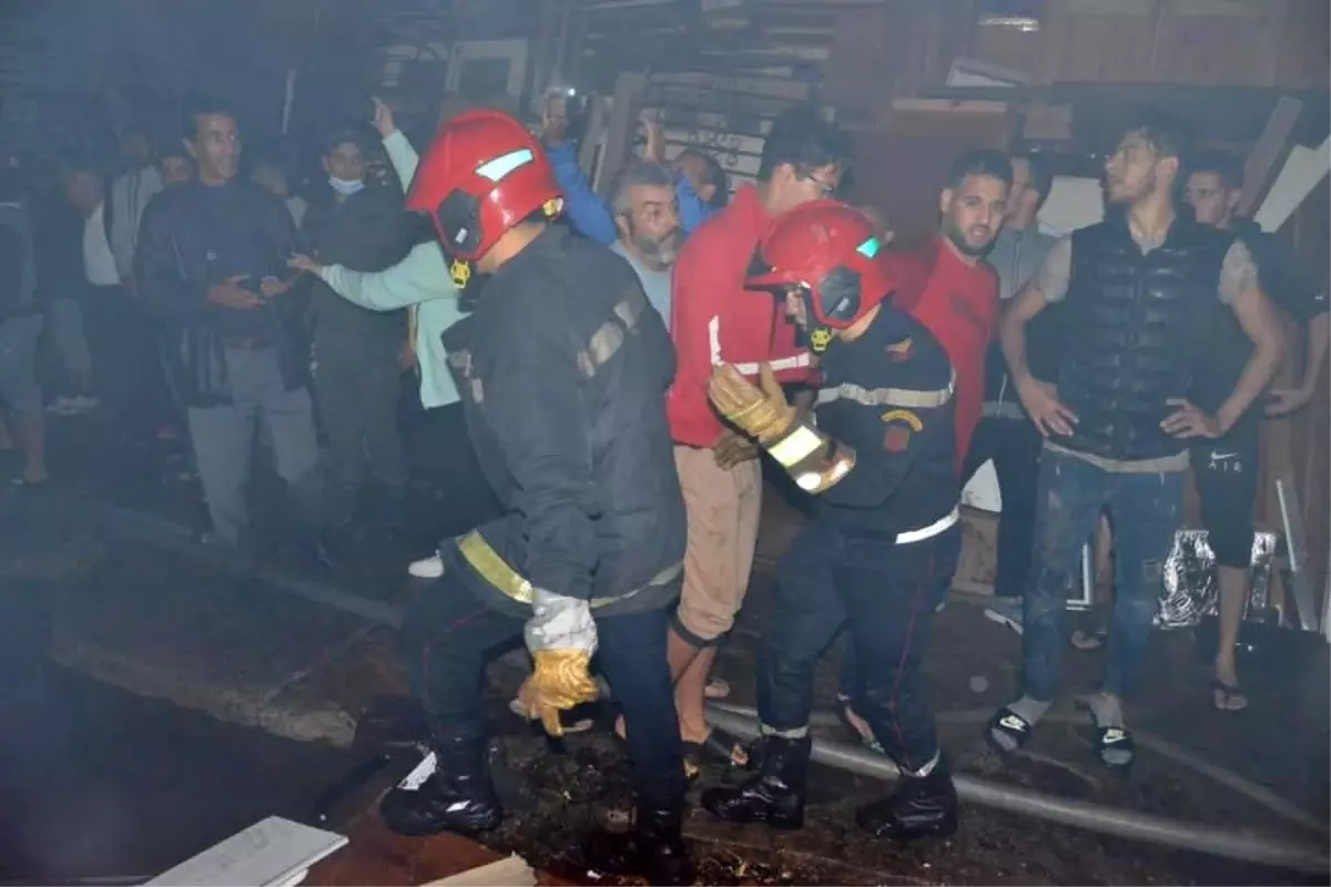 Son dakika gündem: Fas\'ın meşhur pazarı Al-Qurayyah\'ta yangın: 2 yaralı