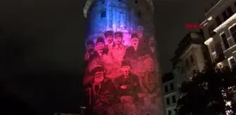 Galata Kulesi'nde video mapping gösterisi yapıldı