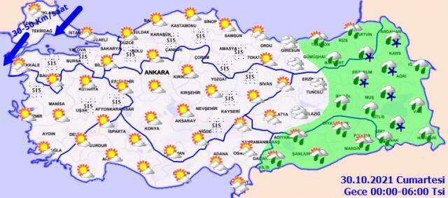 Meteoroloji bölge bölge uyardı: 8 ile kar, 11 ile kuvvetli yağış bekleniyor