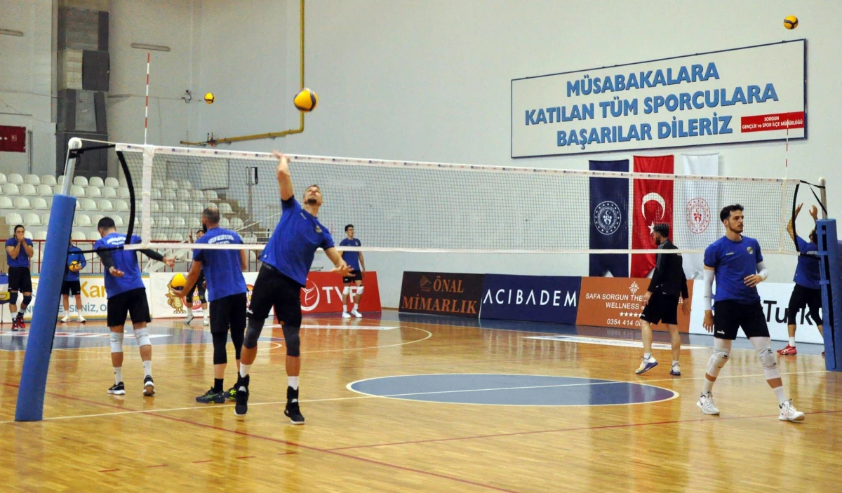 Sorgun Belediyespor, Bursa Büyükşehir Belediyespor maçı hazırlıklarını sürdürdü