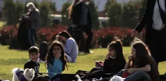 Başkent Millet Bahçesi'nde hafta sonu yoğunluğu yaşandı