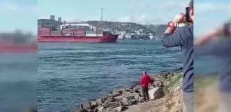 Üsküdar açıklarında arıza yapan kargo gemi sürüklendi