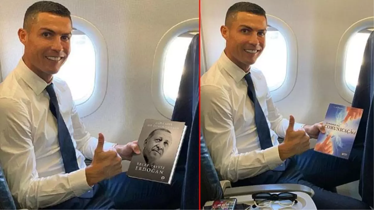 Ronaldo\'nun, Cumhurbaşkanı Erdoğan\'ın "Daha Adil Bir Dünya Mümkün" kitabıyla fotoğraf çektirdiği iddiası