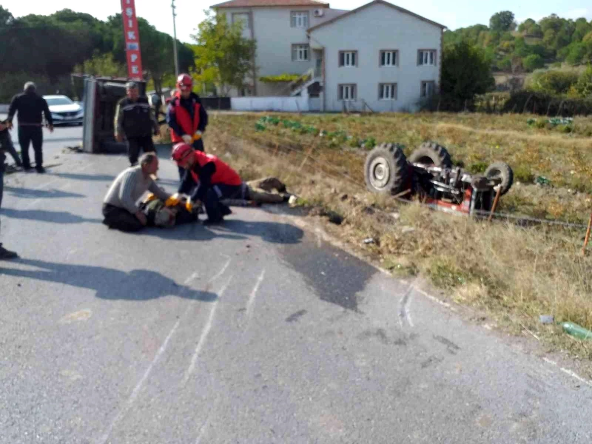 İvrindi\'de traktör kazası 1 ölü, 1 yaralı