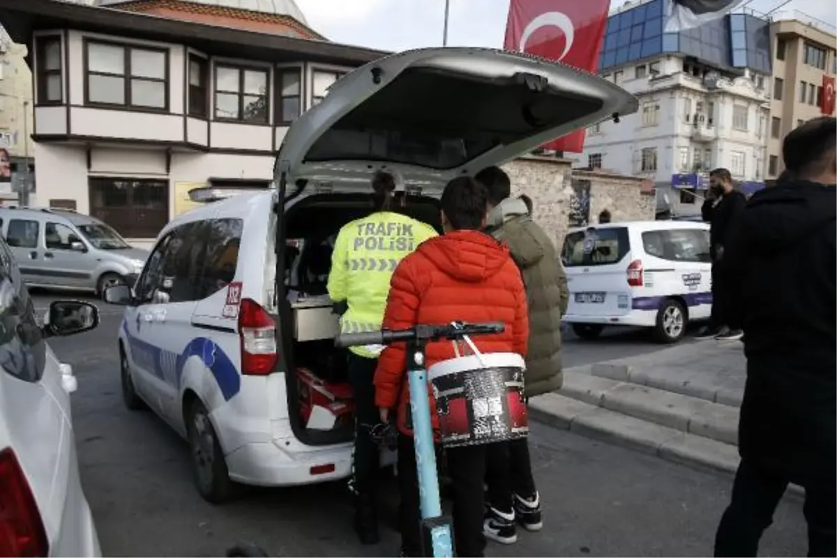 ORTAKÖY\'DE ELEKTRİKLİ SCOOTER DENETİMİ