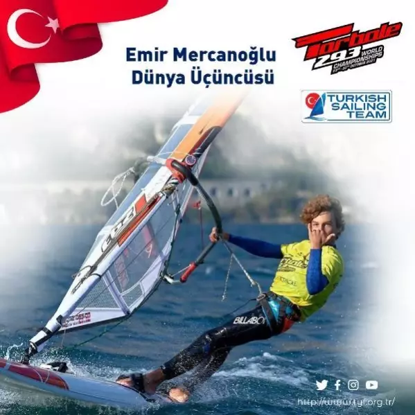 Urlalı Emir Mercanoğlu, Techno 293 Dünya Şampiyonası'nda üçüncü oldu