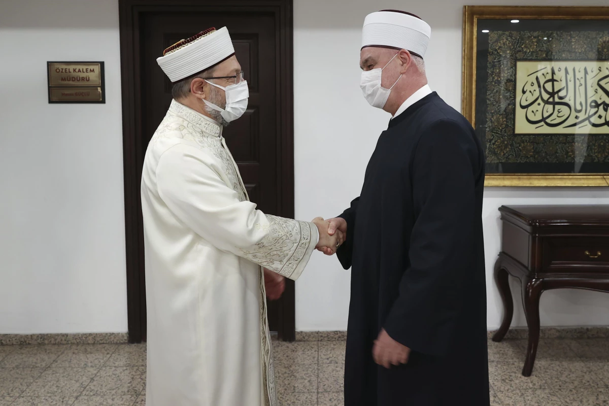 Diyanet İşleri Başkanı Erbaş, Bosna Hersek İslam Birliği Başkanı Kavazoviç\'le görüştü