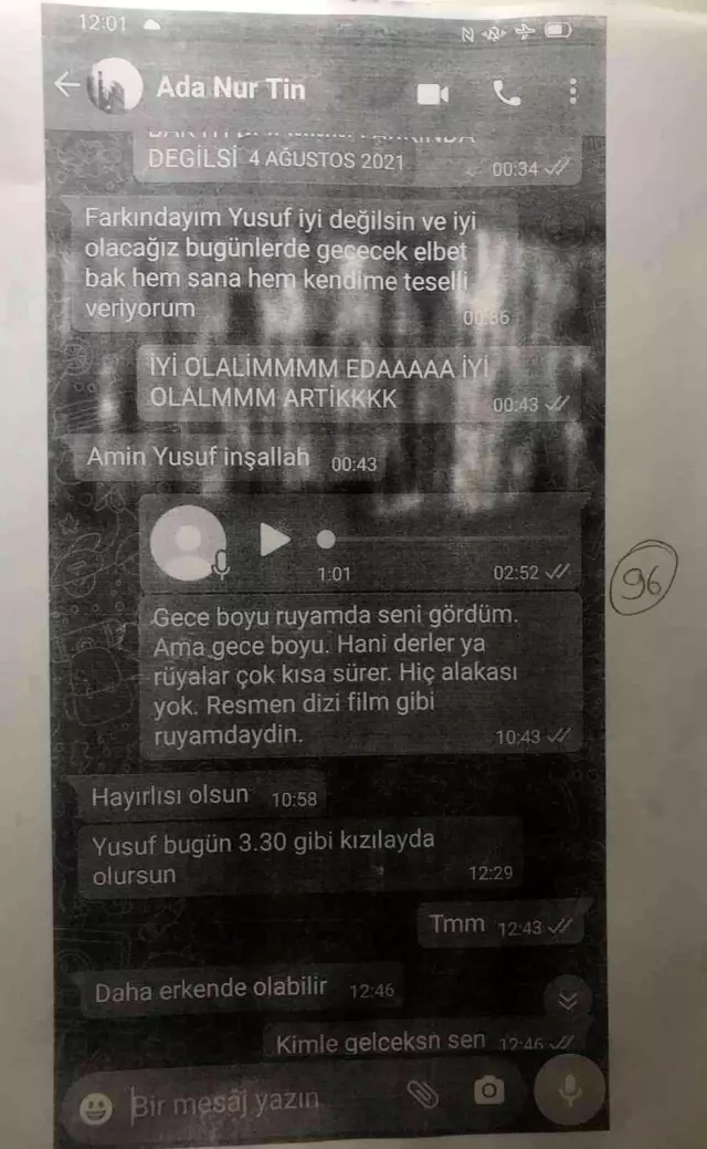 Eda Nur Kaplan'ın dava dosyasında yeni gelişmeler