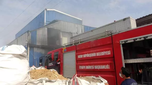 Son dakika haberleri... Hatay'da fabrika yangını