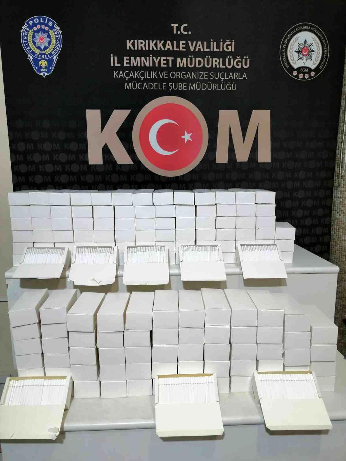 Kırıkkale\'de 30 bin adet makaron ele geçirildi