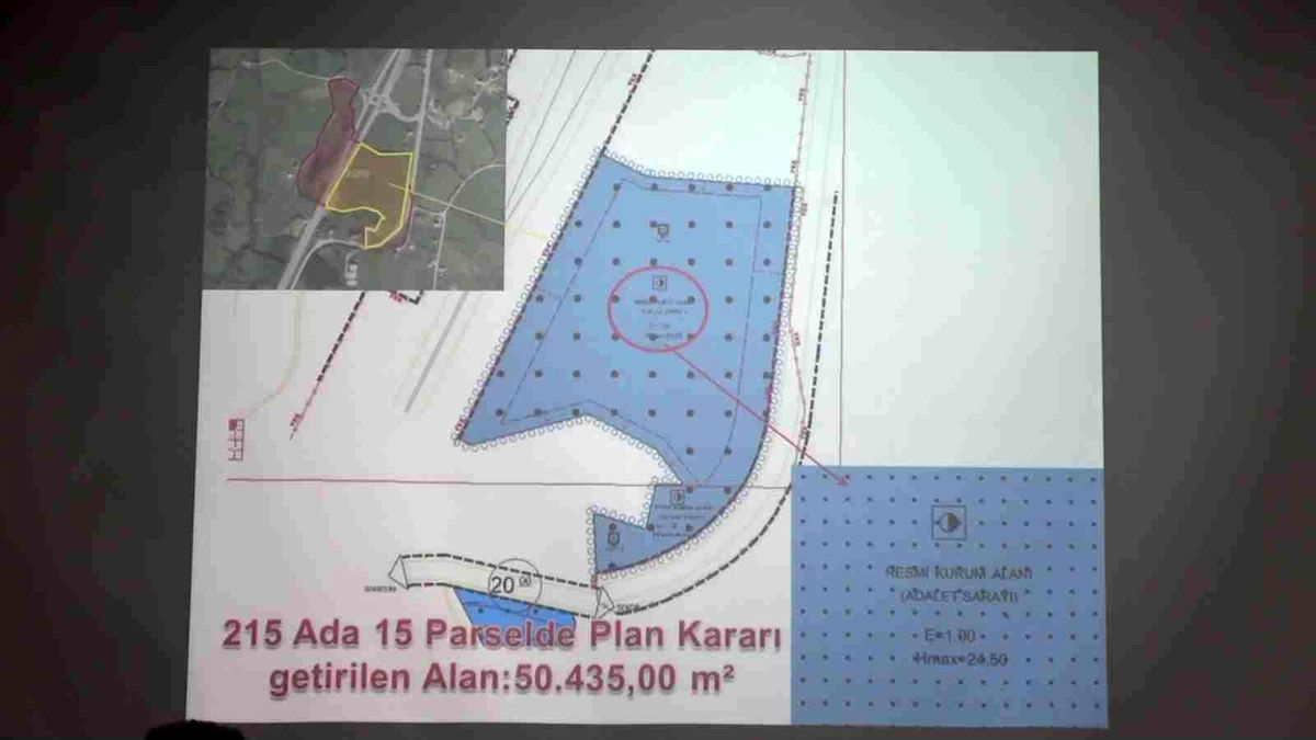 Sinop\'a yapılacak yeni adliye sarayının imar planları meclisten geçti