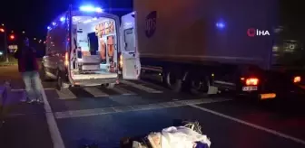 TIR'ın çarptığı yaya feci şekilde can verdi