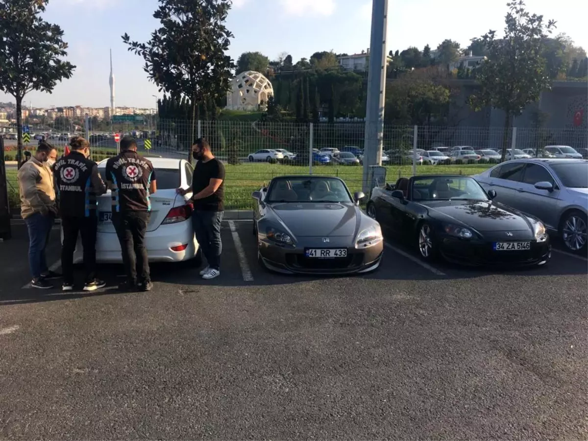 Ümraniye\'de düğün konvoyu yapıp tünel kapatan lüks otomobil sürücülerine ceza