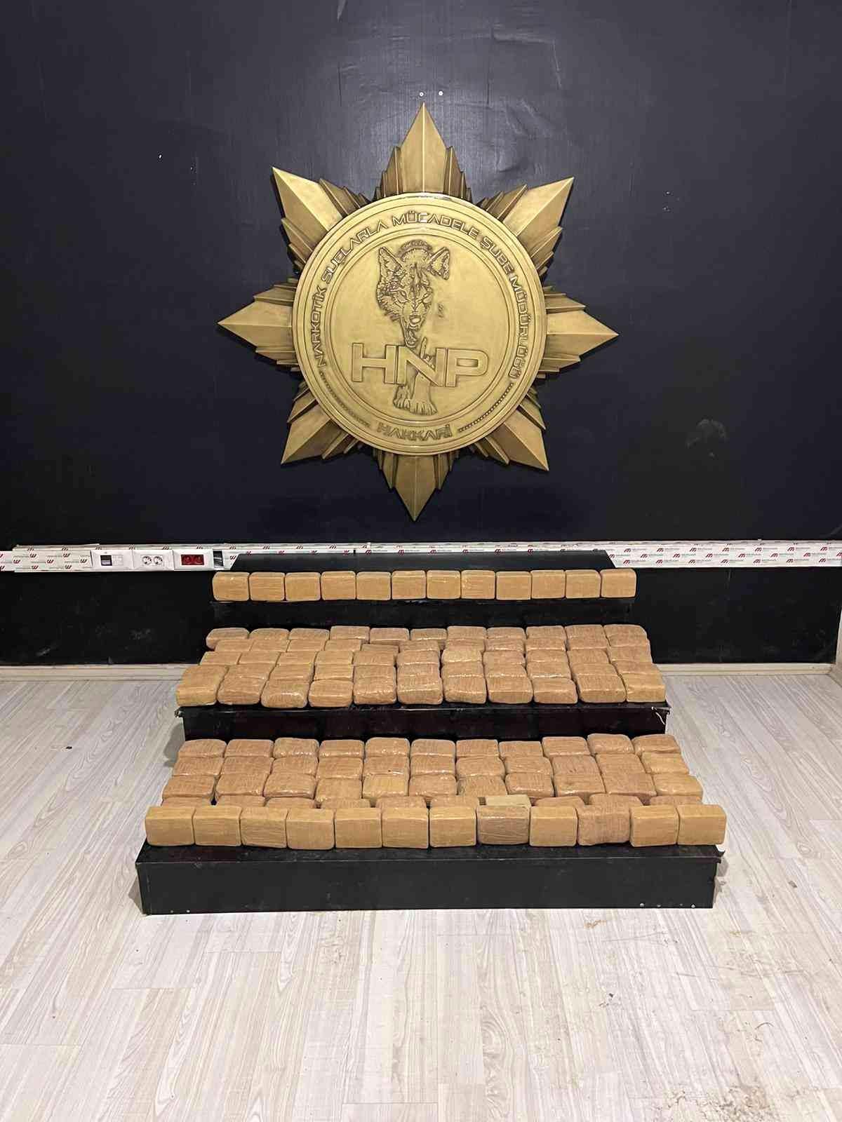 Yüksekova İlçesi Kırsal Alanında 66.400 Gram Uyuşturucu Madde Ele Geçirildi