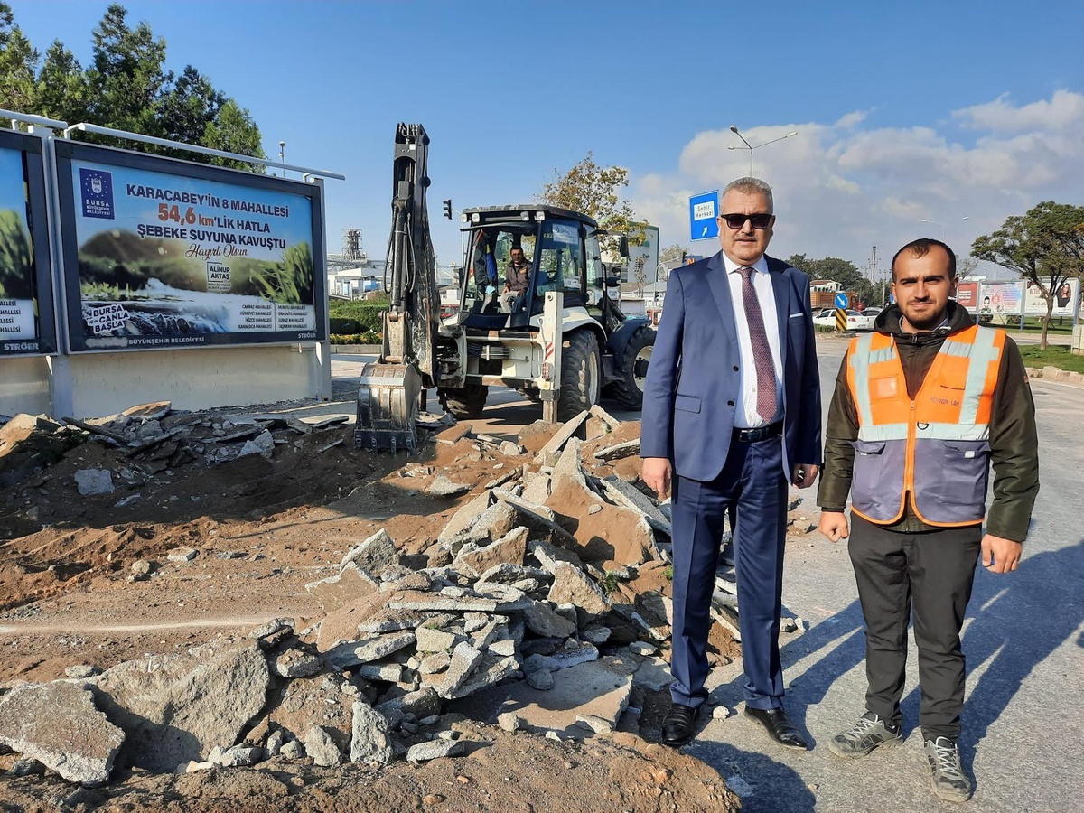 Karacabey\'de terminal kavşağı yeni haliyle kente yakışacak