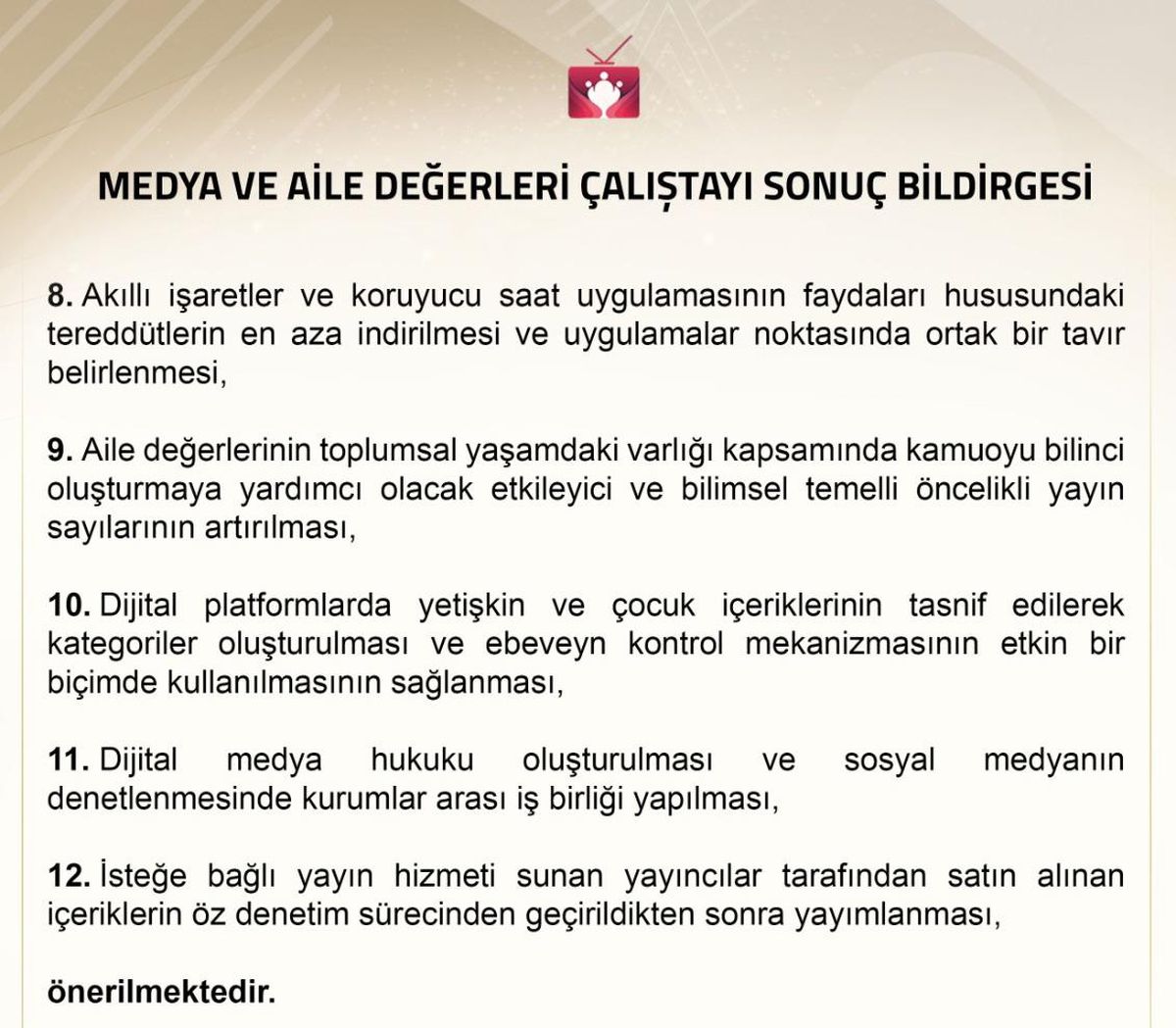 RTÜK toplumun milli ve manevi değerlerini koruyan yapımların çoğaltılmasını istedi