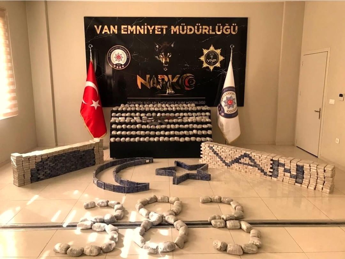 Van\'da bir ayda 852 kilogram eroin ele geçirildi