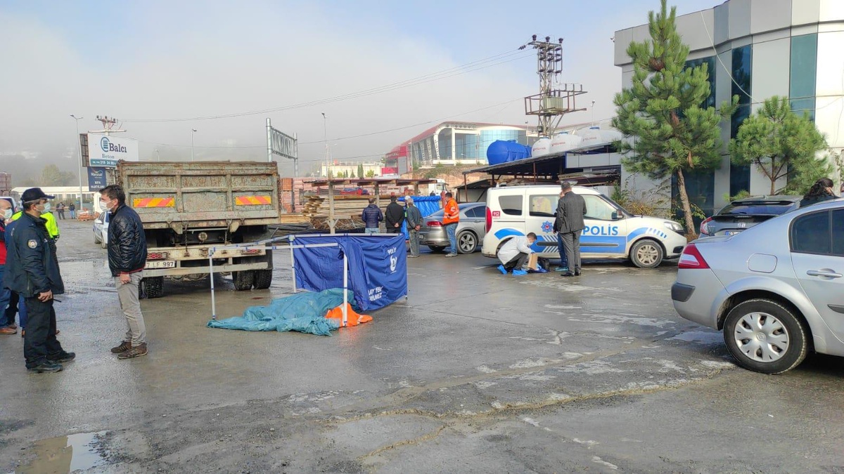Zonguldak\'ta geri manevra yapan kamyonun çarptığı kişi öldü