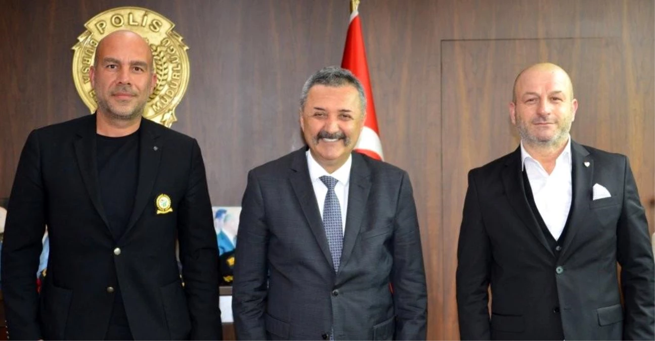 Bursaspor Kulübü\'nden İl Emniyet Müdürü Tacettin Aslan\'a ziyaret
