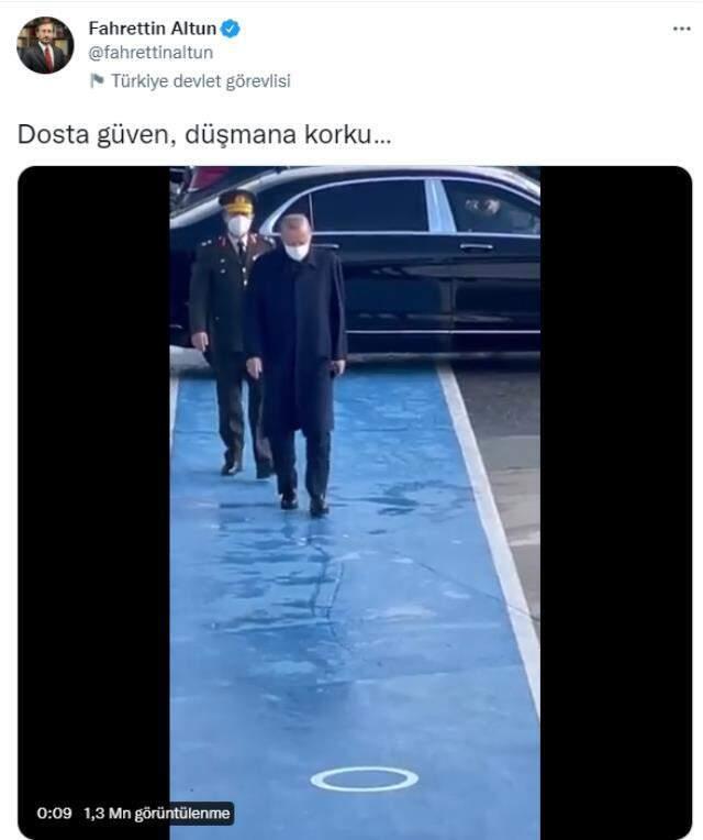 Çirkin paylaşımlar sonrası Cumhurbaşkanı Erdoğan'ın uçaktan indiği anların görüntüleri paylaşıldı