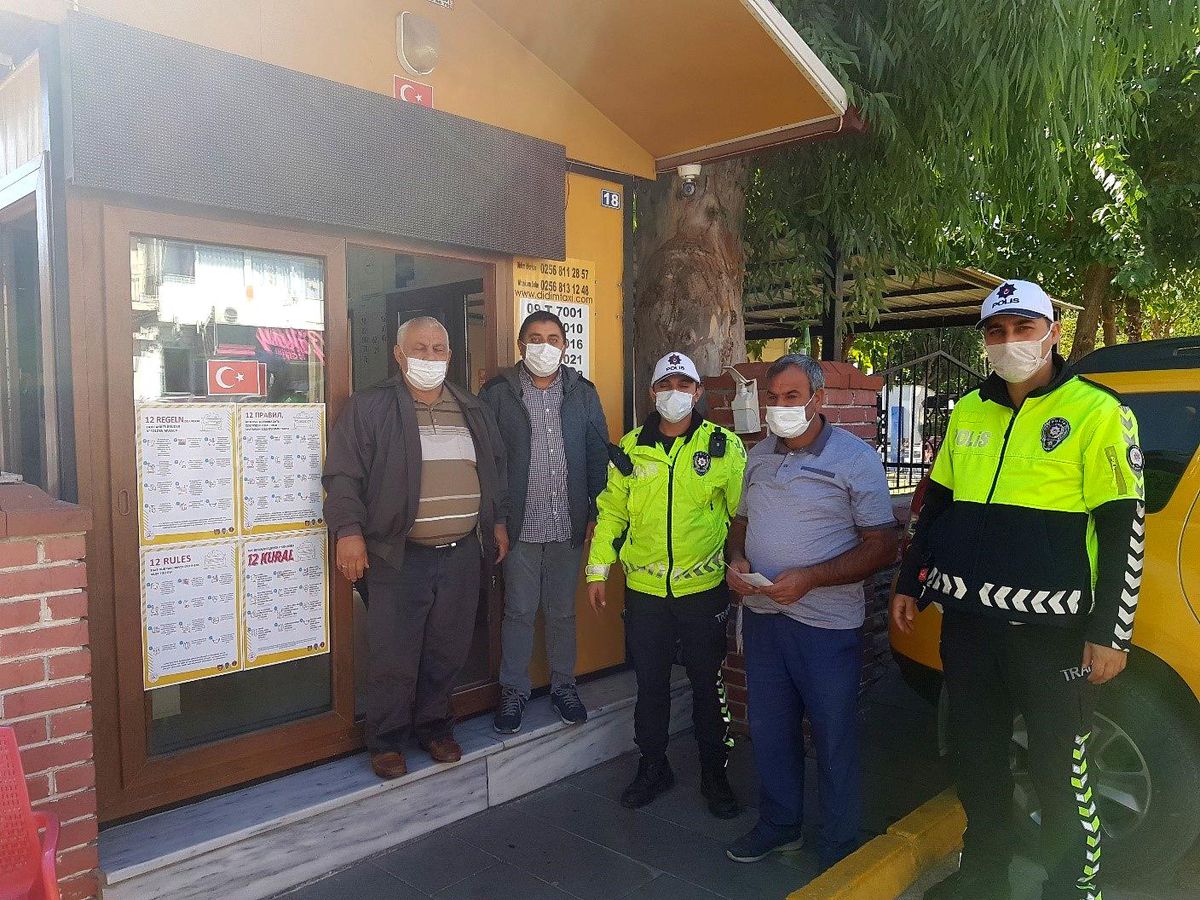 Didim\'de ticari taksiler denetlendi
