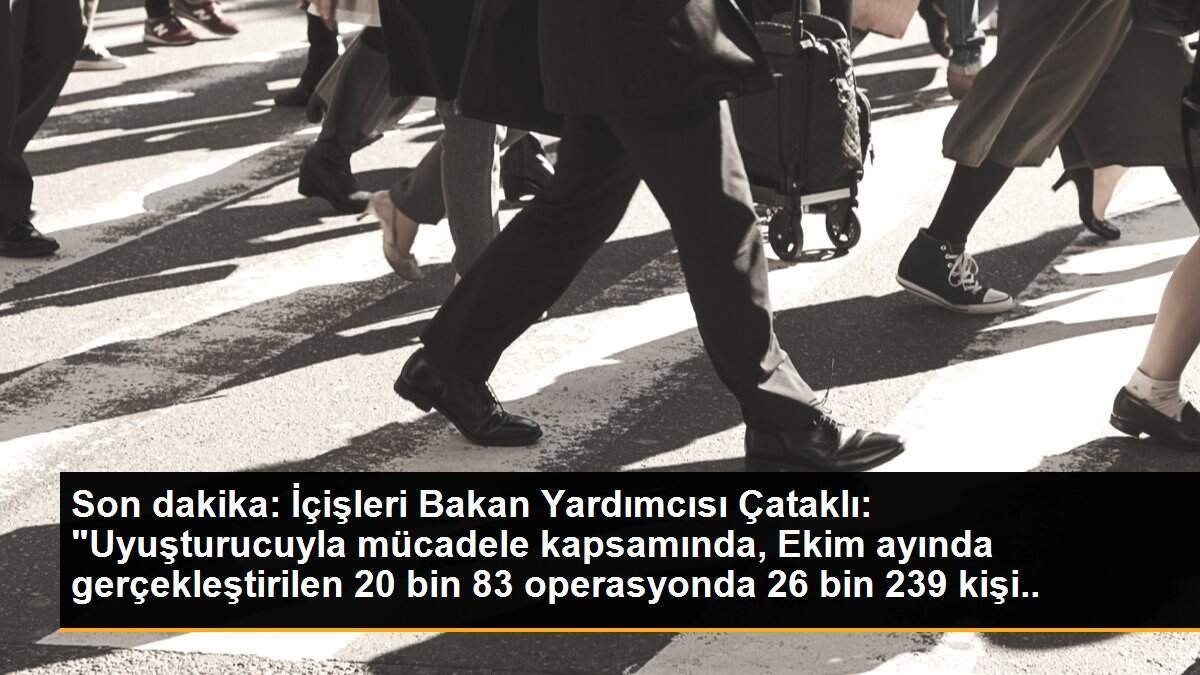 Son dakika: İçişleri Bakan Yardımcısı Çataklı: "Uyuşturucuyla mücadele kapsamında, Ekim ayında gerçekleştirilen 20 bin 83 operasyonda 26 bin 239 kişi gözaltına...