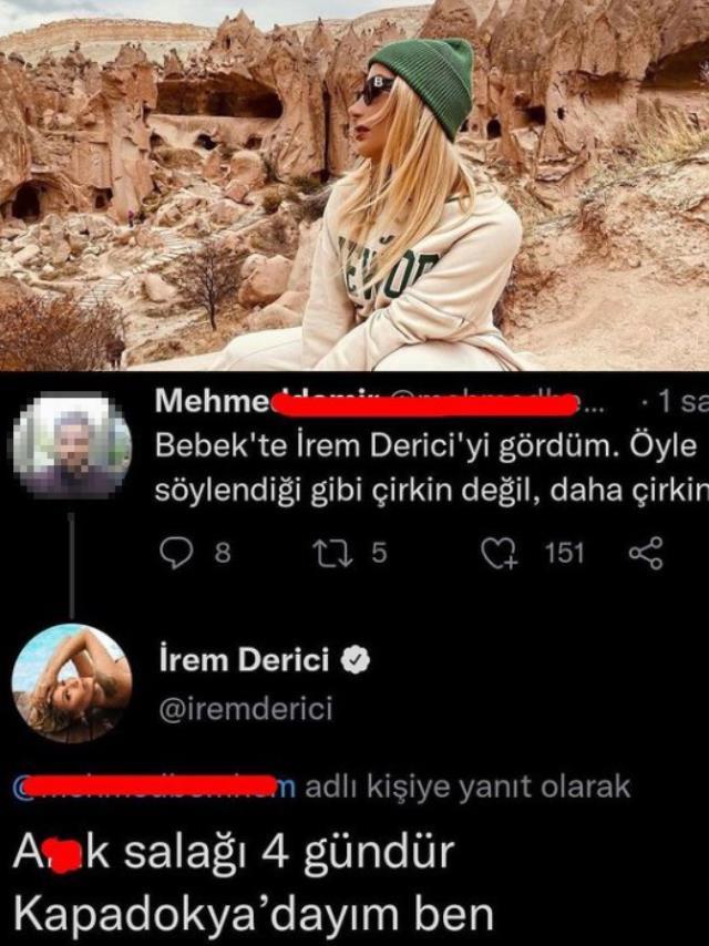 İrem Derici kendisine 'Çirkin' diyen erkek takipçisine küfretti