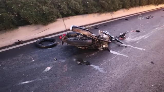 Son dakika haberleri... Kaza yapan motosiklet sürücüsü hayatını kaybetti