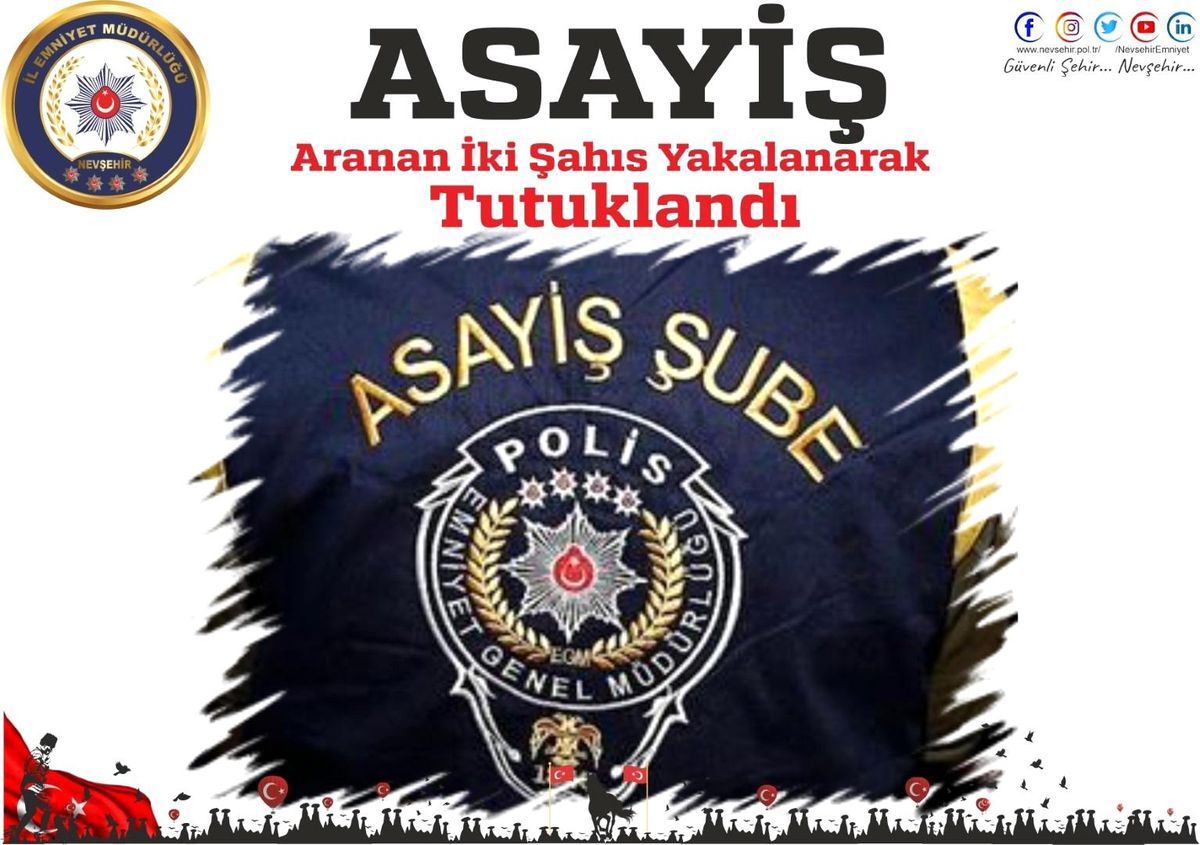 Nevşehir\'de aranan iki şahıs tutuklandı