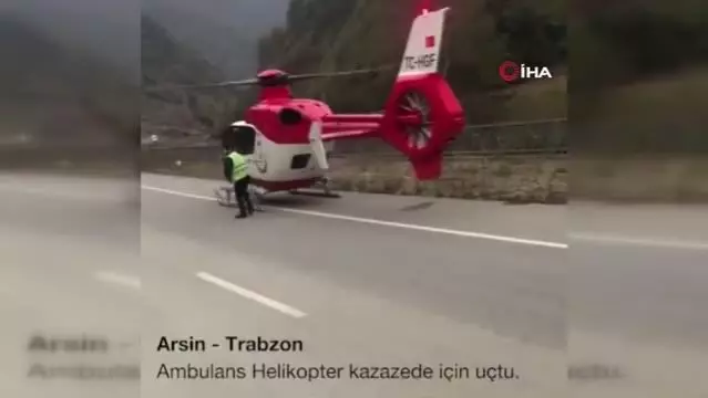 Son Dakika | Ambulans helikopter kazazede için havalandı