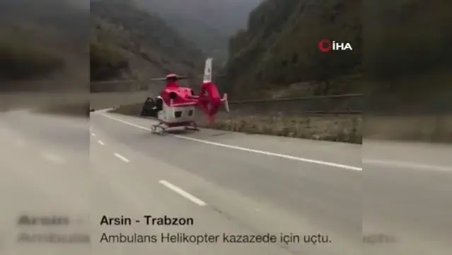 Son Dakika | Ambulans helikopter kazazede için havalandı