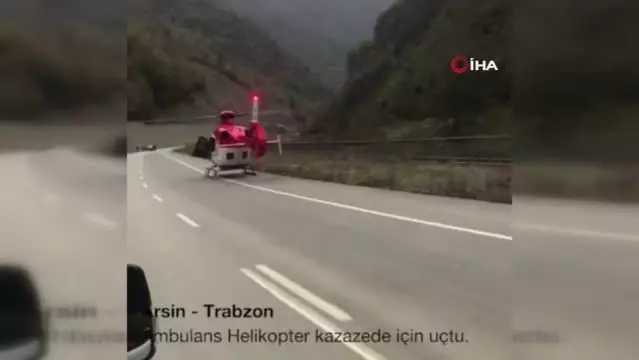 Son Dakika | Ambulans helikopter kazazede için havalandı