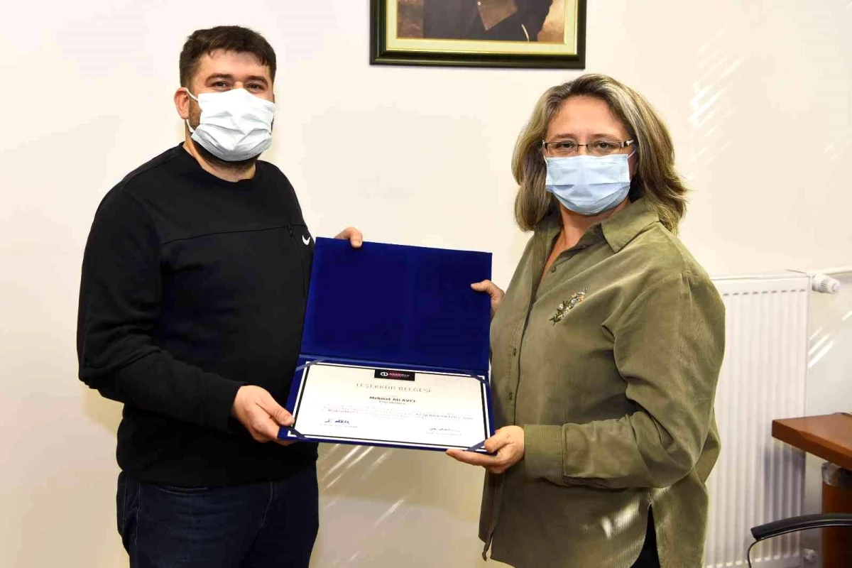 Anadolu Üniversitesi PDRM\'den Eskişehir Emniyet Genel Müdürlüğü\'ne teşekkür belgesi