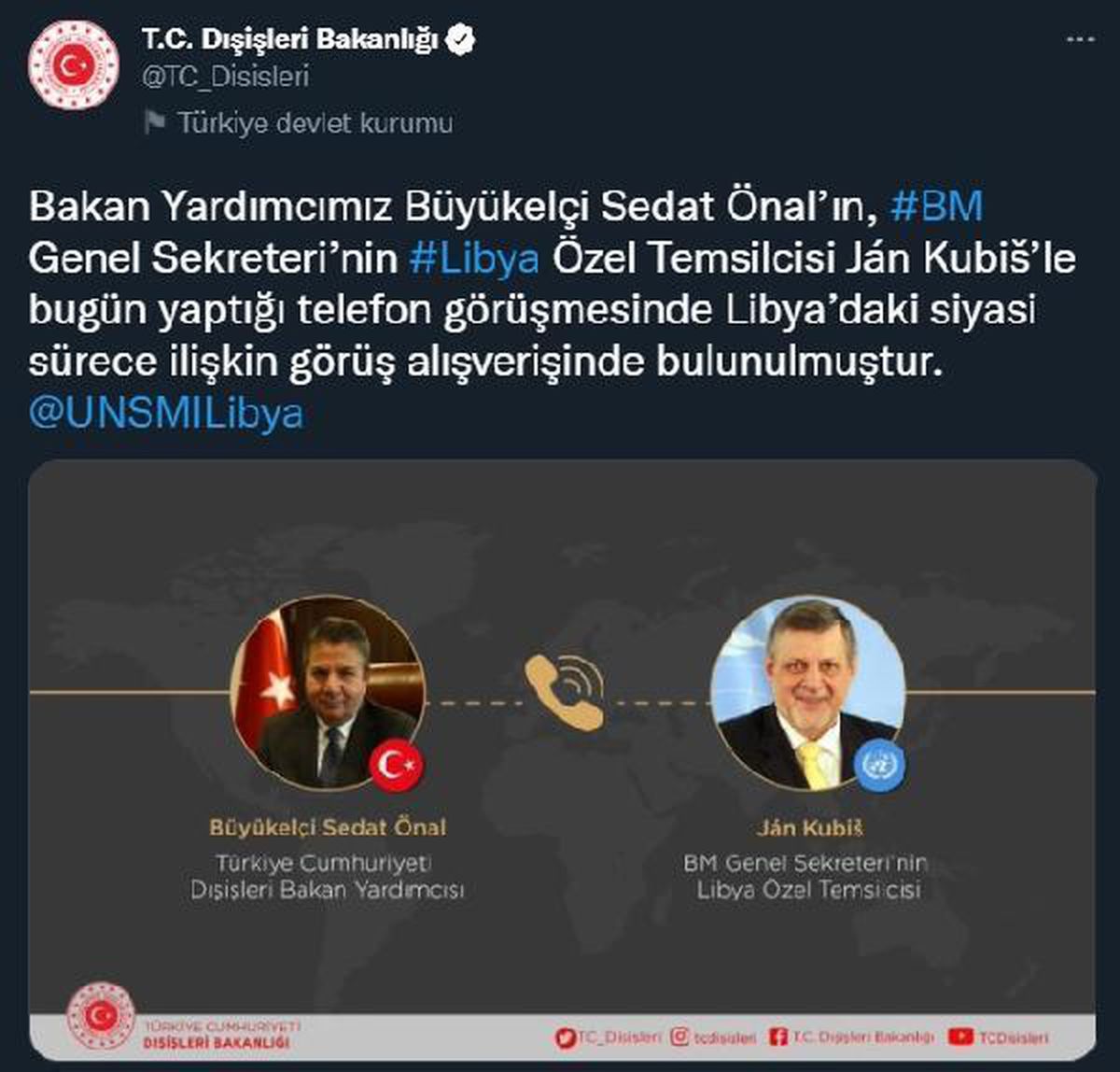Bakan Yardımcısı Önal, Kubis\'le görüştü
