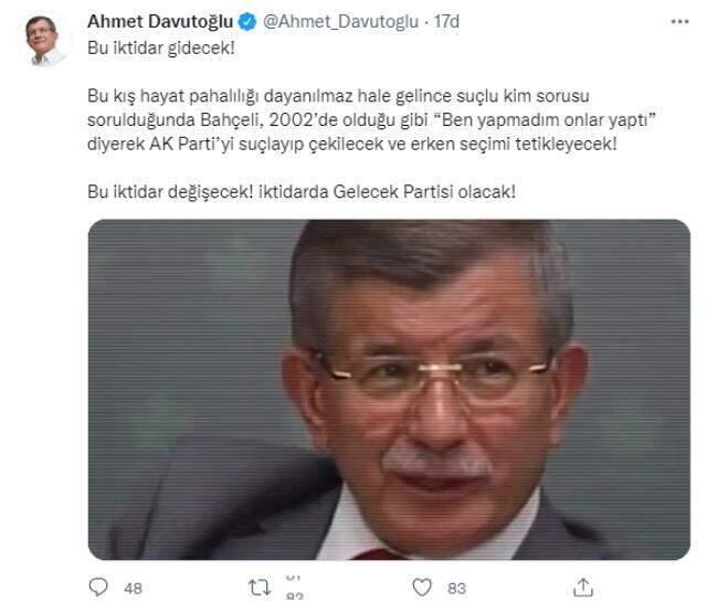 'İktidar olacağız' diyen Davutoğlu, Bahçeli'yi topa tuttu: AK Parti'yi suçlayıp çekilecek ve erken seçimi tetikleyecek