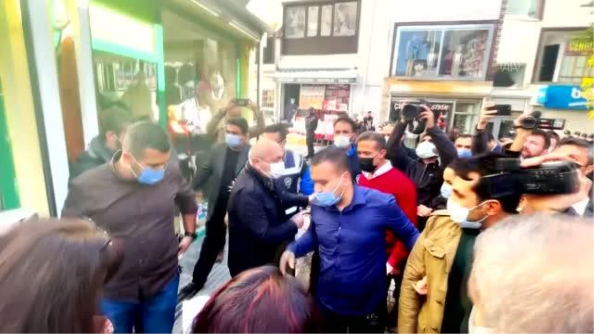Son dakika haberleri! İzinsiz basın açıklaması yapmak isteyen HDP\'liler polisle tartıştı