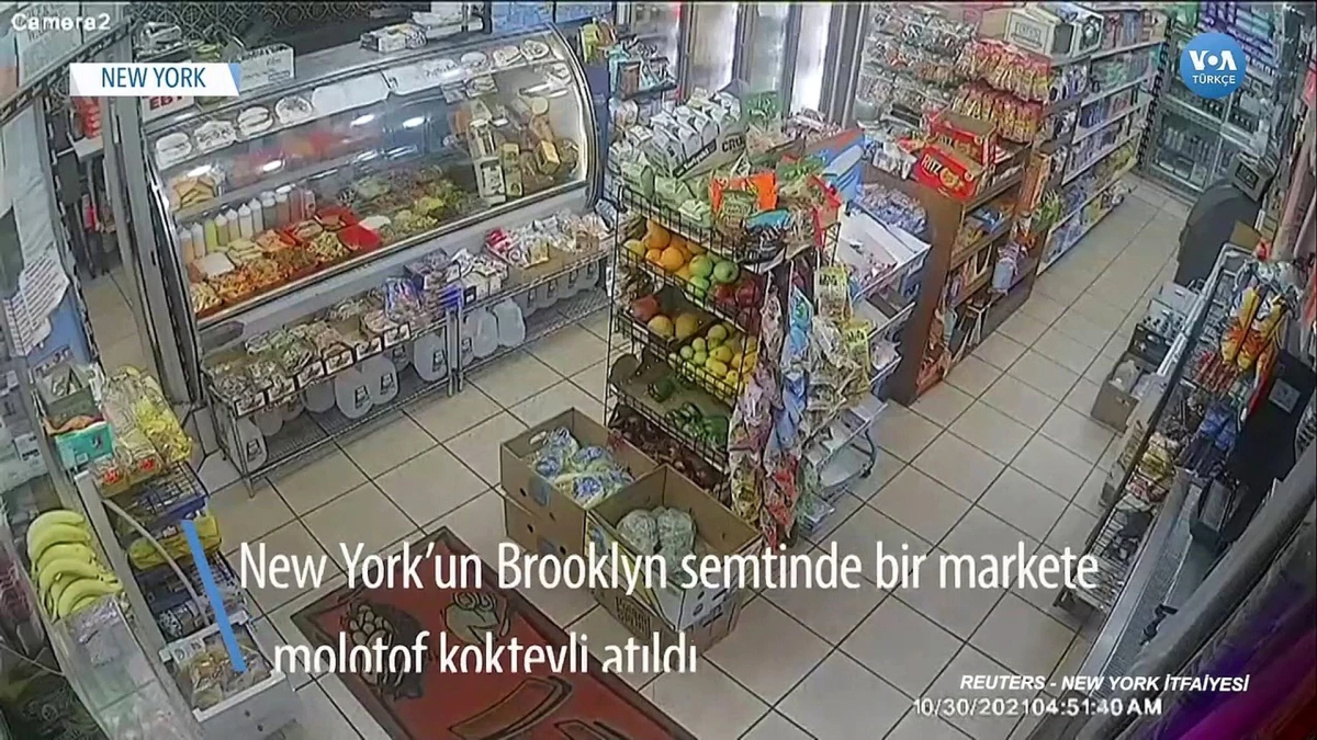 Markete Molotoflu Saldırı