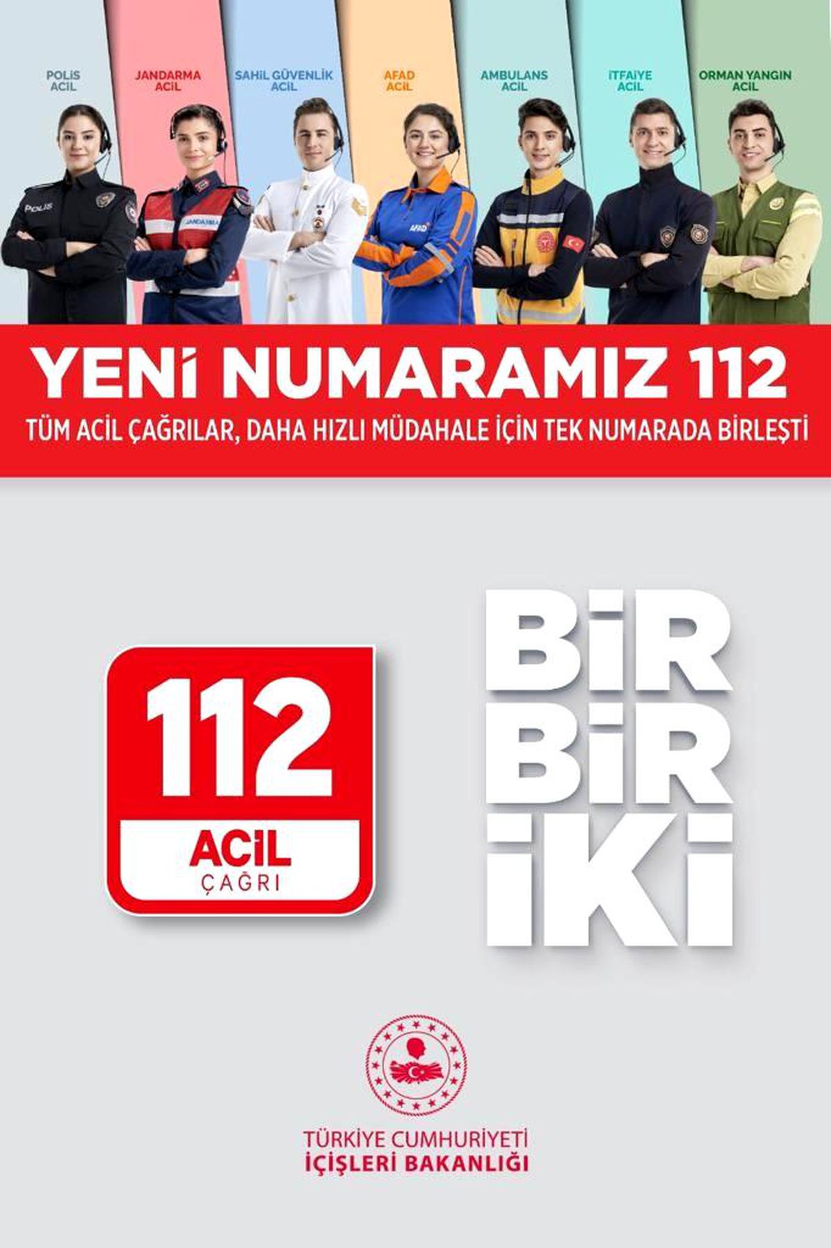 Acil numaralar 112\'de birleşti