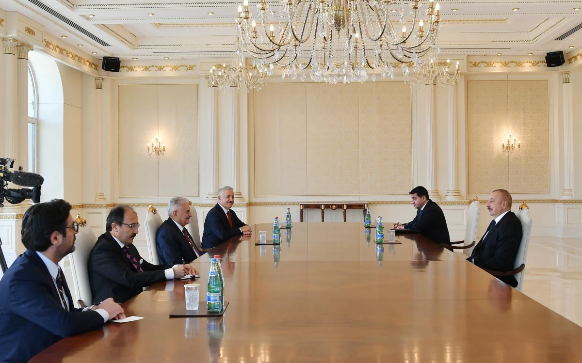 Son dakika haber... Azerbaycan Cumhurbaşkanı Aliyev, AK Parti Genel Başkanvekili Yıldırım\'ı kabul etti